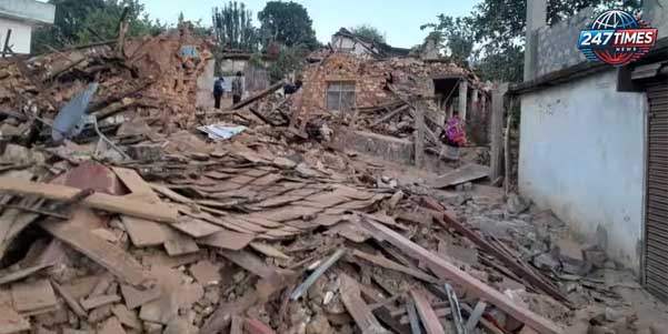 भारतीय प्लेट, जो यूरेशियन प्लेट से टकरा रही है, "स्लैब टियर" नामक एक जटिल भूगर्भीय प्रक्रिया से गुजर रही है।