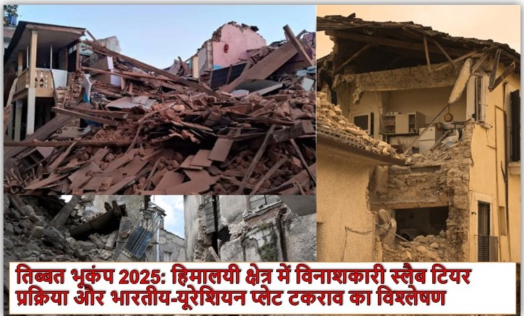 तिब्बत भूकंप 2025: हिमालयी क्षेत्र में विनाशकारी स्लैब टियर प्रक्रिया और भारतीय-यूरेशियन प्लेट टकराव का विश्लेषण