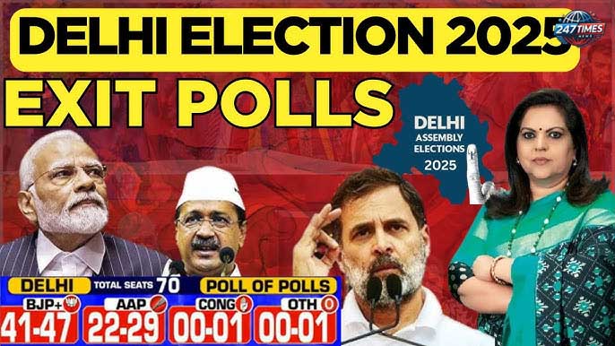 "Delhi Exit Poll 2025: बीजेपी की 'बल्ले बल्ले', AAP के लिए बड़ा झटका! क्या होंगे नतीजे?"