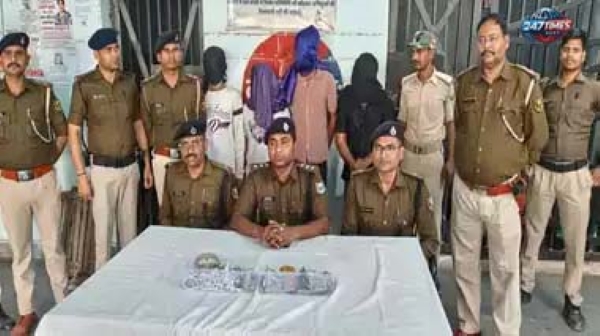 नवादा पुलिस की बड़ी कामयाबी: 20 लाख का सोना और 1.7 लाख नकद बरामद, 4 चोर गिरफ्तार